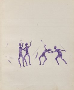 Kwat Kwat people - (Aboriginals fight) Sketchbook hlavně o aktivitách Aboriginals and Whites